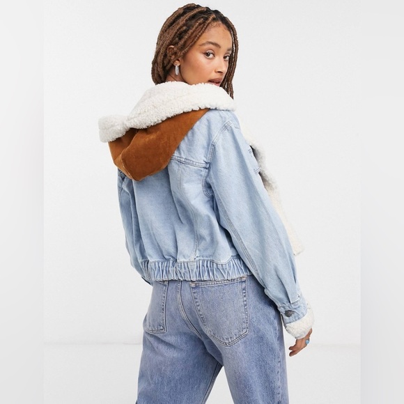 Free People Fur Denim jacket - Picture 2 of 13